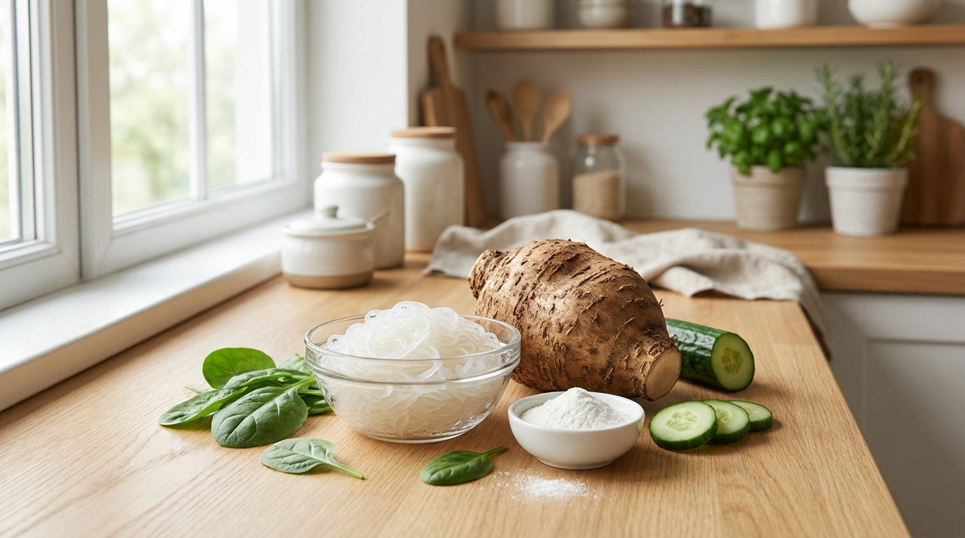 Konjac : bienfaits, utilisations et précautions d'emploi