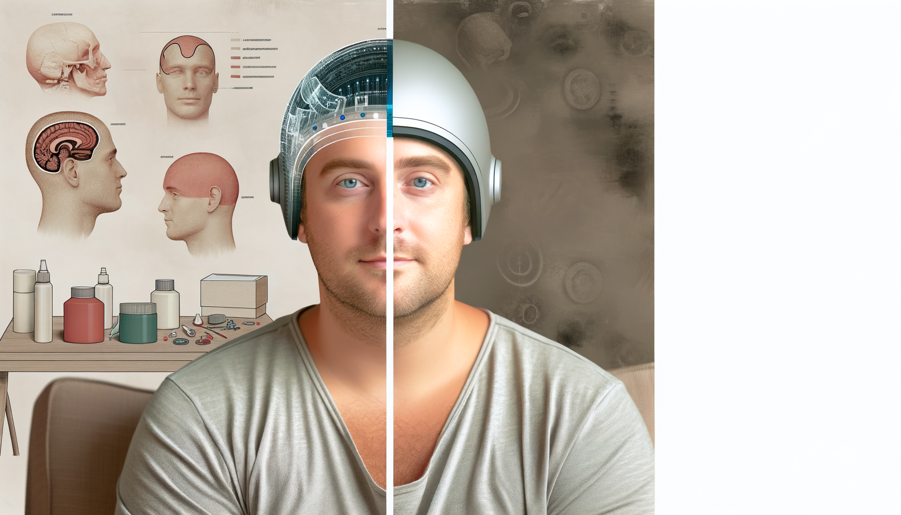 LED helmet against hair loss - bien-etre-forme-minceur